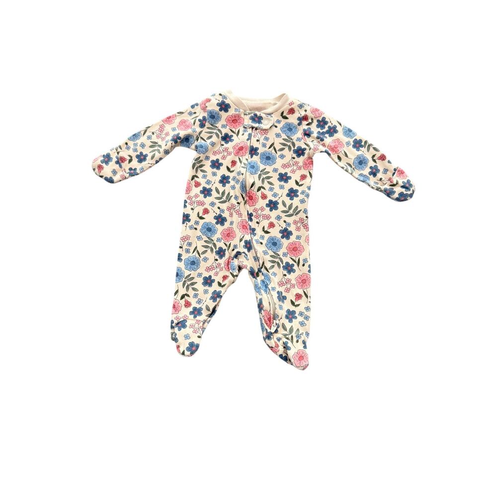 Carter's Floral Cotton Long-Sleeve Snug Fit Sleep & Play Pajama